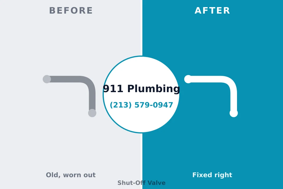 Before and after: plumbing repair South Jordan, UT
